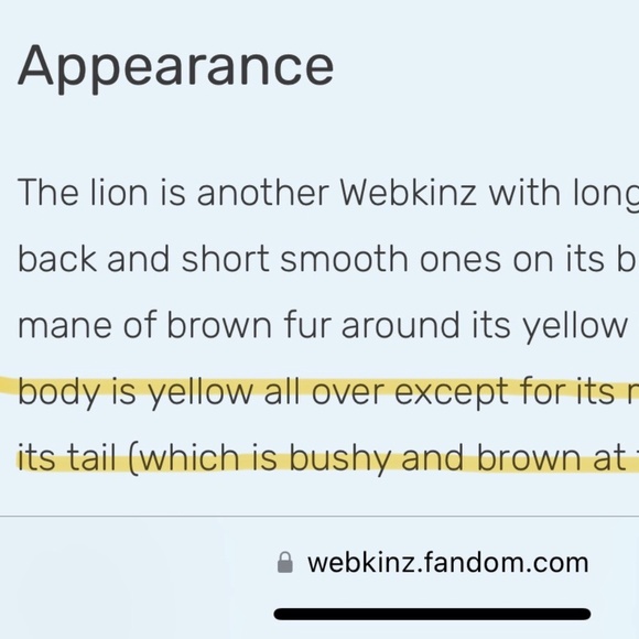 Webkinz Lion HM006 Rare With Code and No Tail - Picture 15 of 16